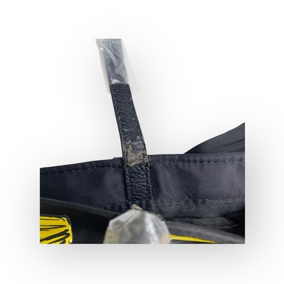 new Brighton 𖧷 Take a Beau Printed Tote with Bow 𖧷 Black Shiny Nylon 𖧷 Read - Picture 10 of 16